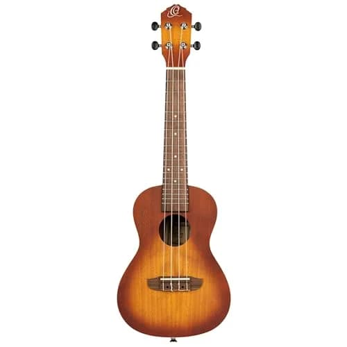 Ortega Guitars Earth Series Concert Ukulele 4-String Acoustic Right Trasparent Sunburst | Open Pore Finish thumbnail 4