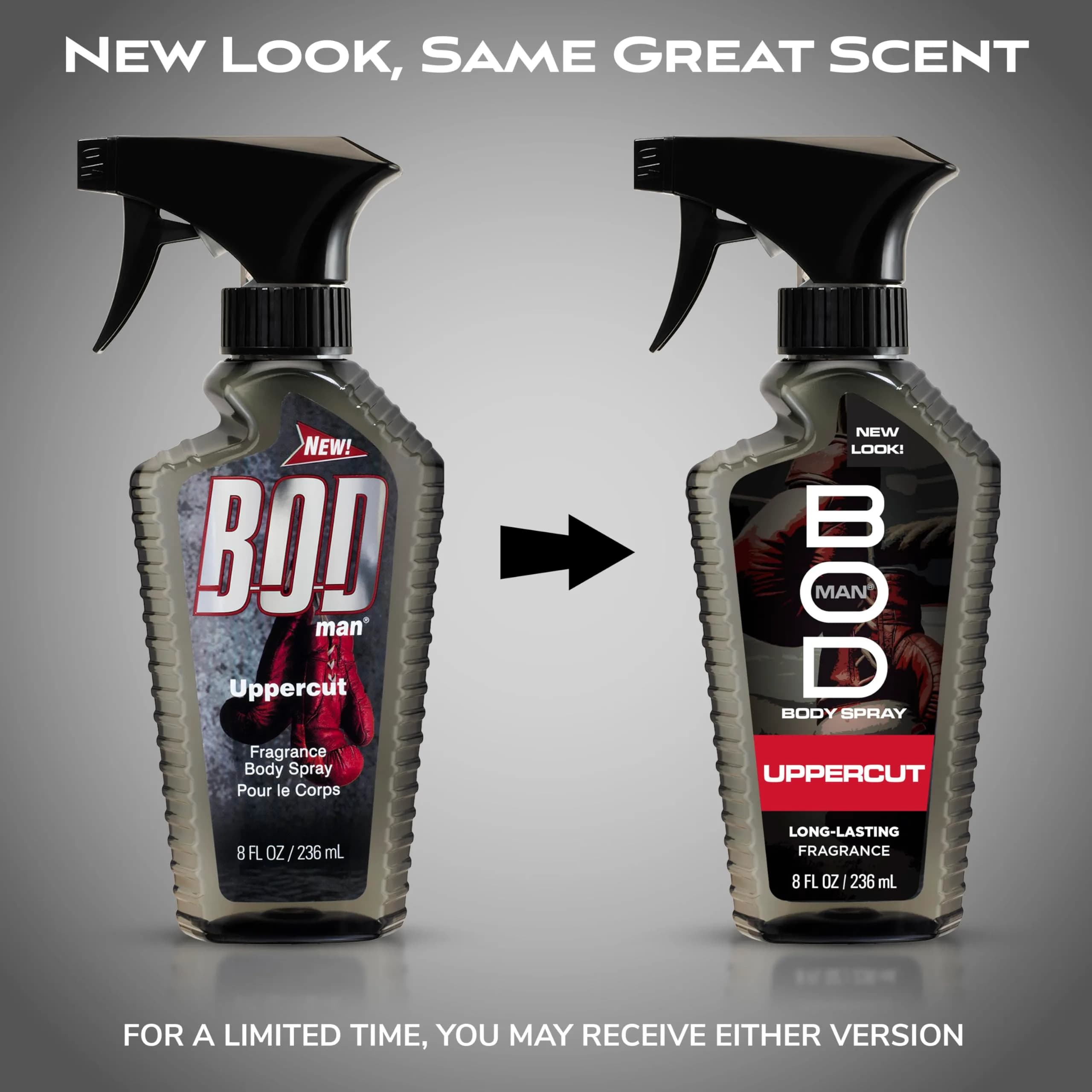 BOD man Fresh Blue Musk Uppercut Scent Body Spray 236ml (8 fl oz) - Long-Lasting Masculine Fragrance - view 2