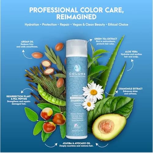 COLURE Super Luxe Shampoo 300ml (10.1 Fl Oz) | Ultra Moisturizing for Thick Coarse Curly Hair thumbnail 9