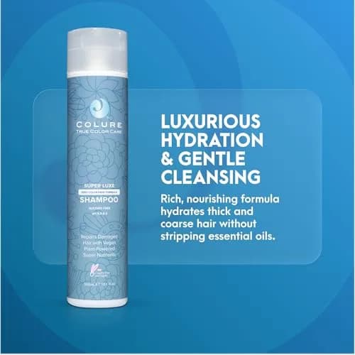 COLURE Super Luxe Shampoo 300ml (10.1 Fl Oz) | Ultra Moisturizing for Thick Coarse Curly Hair thumbnail 2