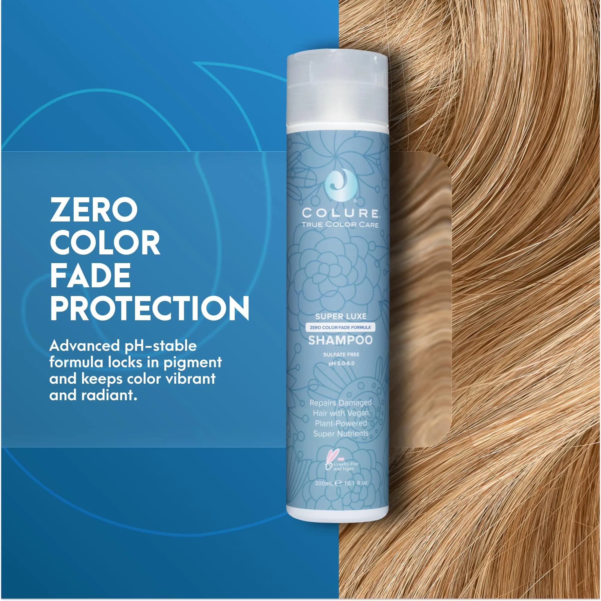 COLURE Super Luxe Shampoo 300ml (10.1 Fl Oz) | Ultra Moisturizing for Thick Coarse Curly Hair - view 3