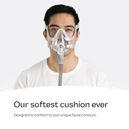 ResMed AirTouch F20 Full Face Replacement Cushion - Medium | UltraSoft Silicone Fit thumbnail 3