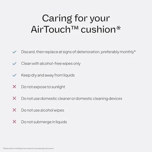 ResMed AirTouch F20 Full Face Replacement Cushion - Medium | UltraSoft Silicone Fit thumbnail 4
