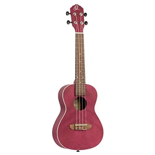 Ortega Guitars Concert Ukulele Earth Series Ruby Raspberry | 4-String Acoustic with Open Pore Finish thumbnail 1