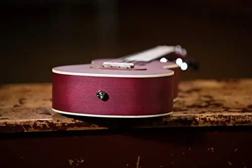 Ortega Guitars Concert Ukulele Earth Series Ruby Raspberry | 4-String Acoustic with Open Pore Finish thumbnail 7