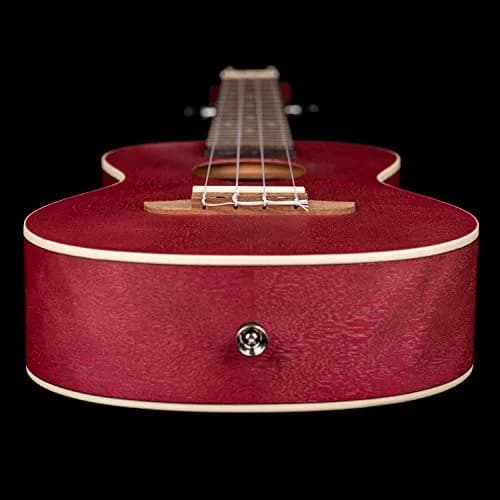 Ortega Guitars Concert Ukulele Earth Series Ruby Raspberry | 4-String Acoustic with Open Pore Finish thumbnail 2