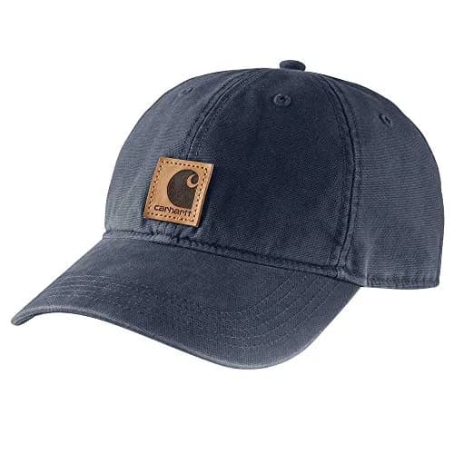 Carhartt Canvas Baseball Cap Navy One Size | Rugged Workwear Style thumbnail 1