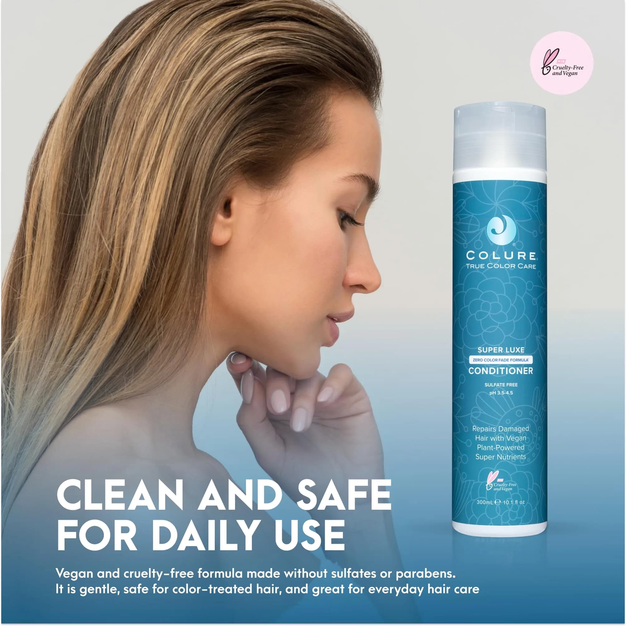 COLURE Super Luxe Conditioner 298ml (10.1 Fl Oz) | Deep Nourishing Treatment for Aging Thick Coarse Curly Hair Anti Frizz Care - view 5