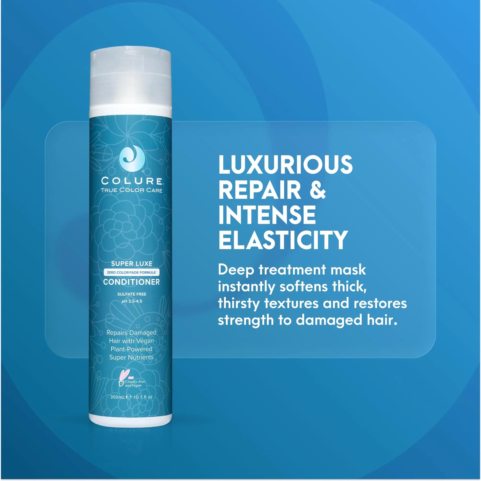 COLURE Super Luxe Conditioner 298ml (10.1 Fl Oz) | Deep Nourishing Treatment for Aging Thick Coarse Curly Hair Anti Frizz Care - view 2