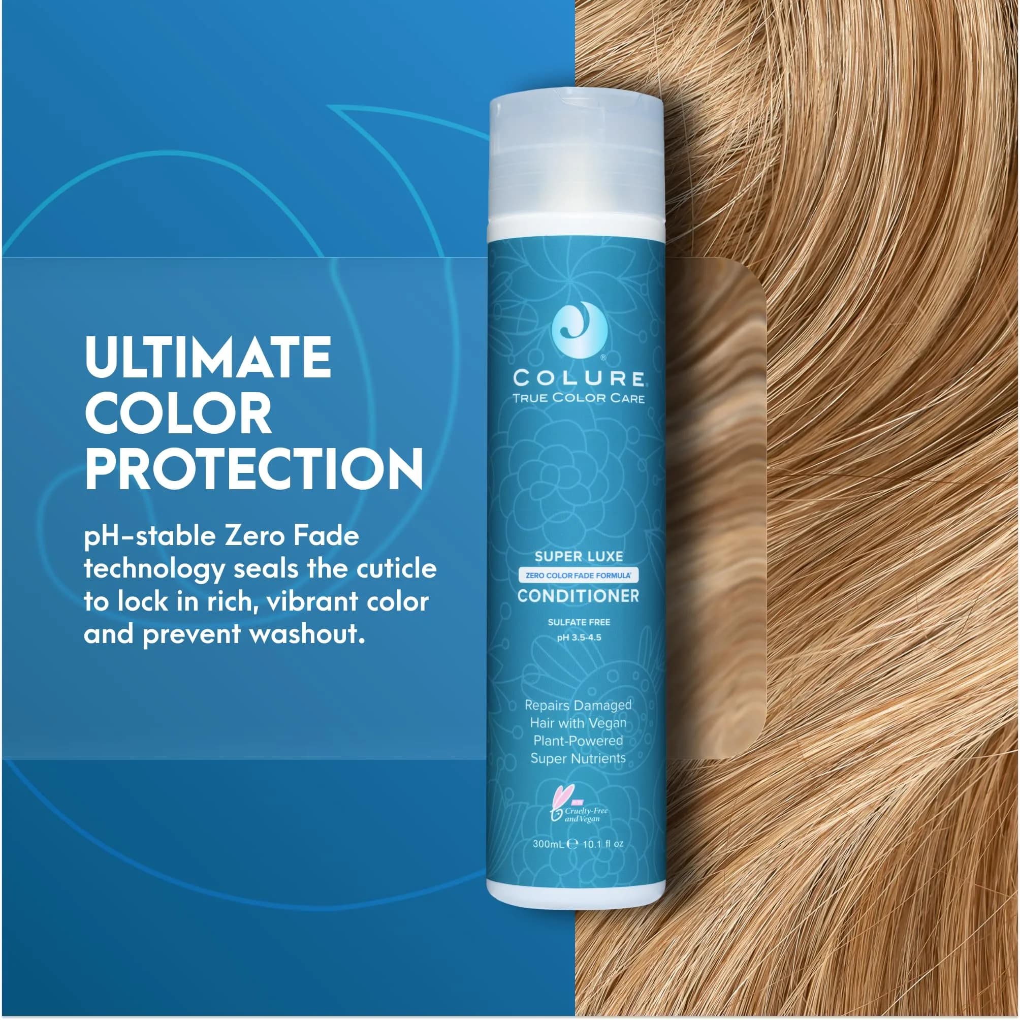 COLURE Super Luxe Conditioner 298ml (10.1 Fl Oz) | Deep Nourishing Treatment for Aging Thick Coarse Curly Hair Anti Frizz Care - view 3