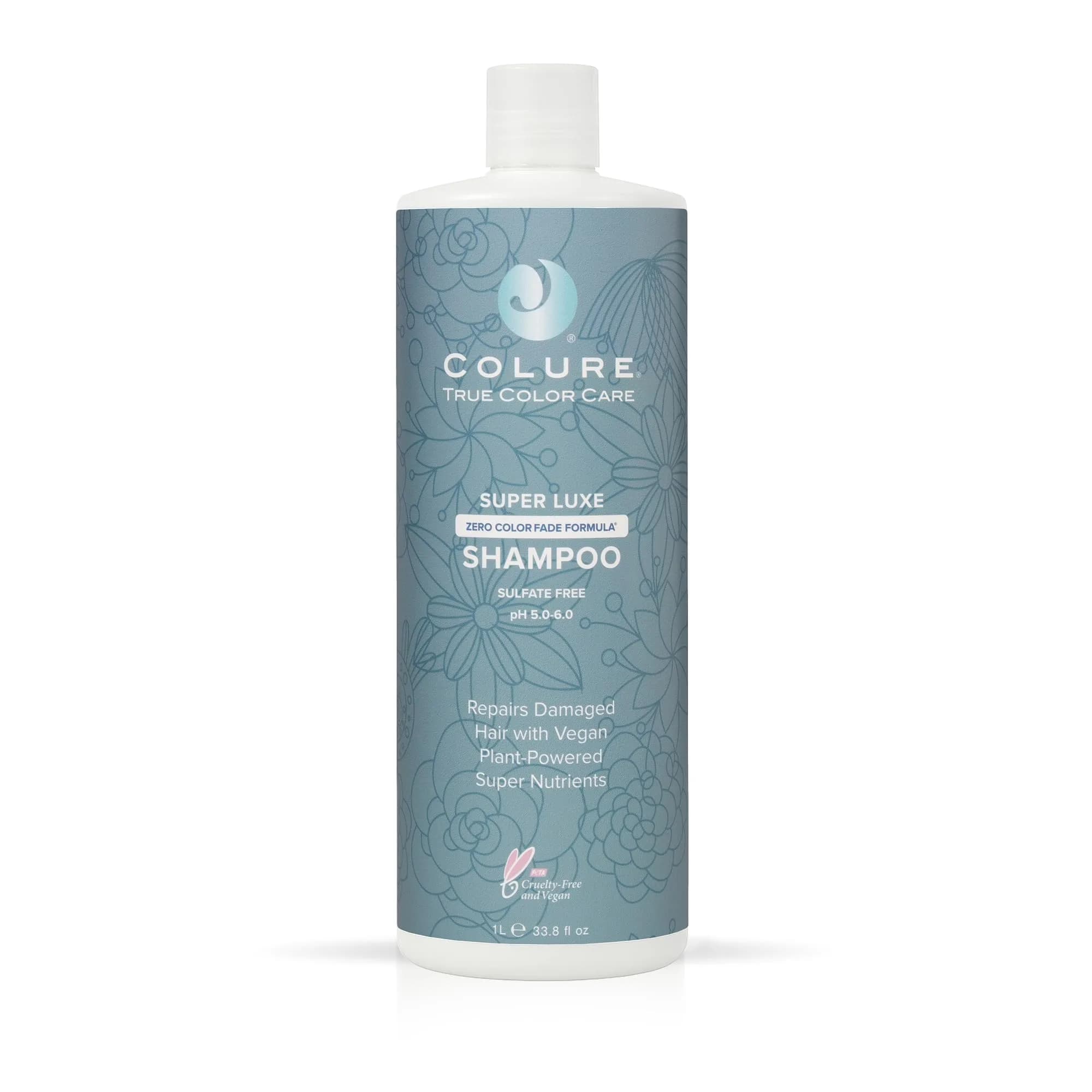 COLURE Super Luxe Shampoo 1000ml (33.8 Fl Oz) | Ultra Moisturizing Sulfate Free Cleanser for Thick Coarse Curly Hair Anti Frizz - main product image