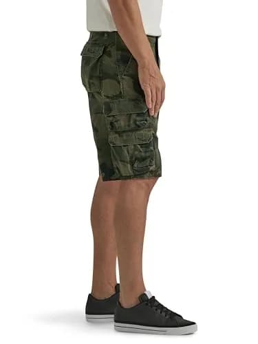 Wrangler Authentics Men's Premium Twill Cargo Short (Bennard), Forest Green Camo, 32 | Relaxed Fit, Durable Cotton thumbnail 2