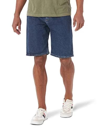 Wrangler Authentics Men's Comfort Flex Waistband Short, Dark Stonewash, 34 | Relaxed Fit Denim Shorts thumbnail 1