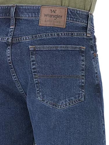 Wrangler Authentics Men's Comfort Flex Waistband Short, Dark Stonewash, 34 | Relaxed Fit Denim Shorts thumbnail 5