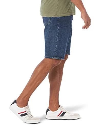 Wrangler Authentics Men's Comfort Flex Waistband Short, Dark Stonewash, 34 | Relaxed Fit Denim Shorts thumbnail 2