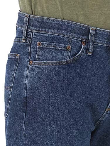 Wrangler Authentics Men's Comfort Flex Waistband Short, Dark Stonewash, 34 | Relaxed Fit Denim Shorts thumbnail 3