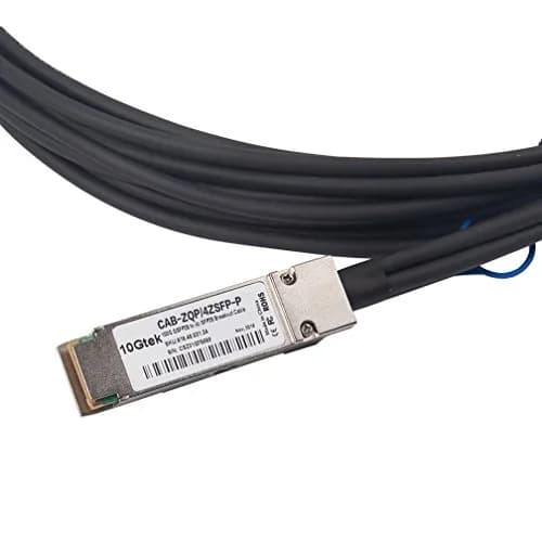 10Gtek 100G QSFP28 to 4x 25G SFP28 Breakout DAC Cable 1m (3.3ft) | High-Speed Network Connectivity thumbnail 3
