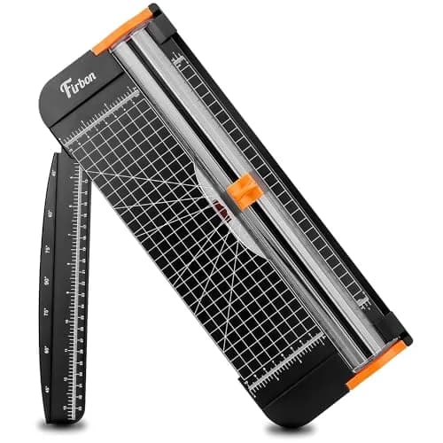 Firbon A4 Paper Cutter 30.5cm (12 Inch) Black Titanium Blade | Craft Paper, Coupon, Label & Cardstock Trimmer - main product image