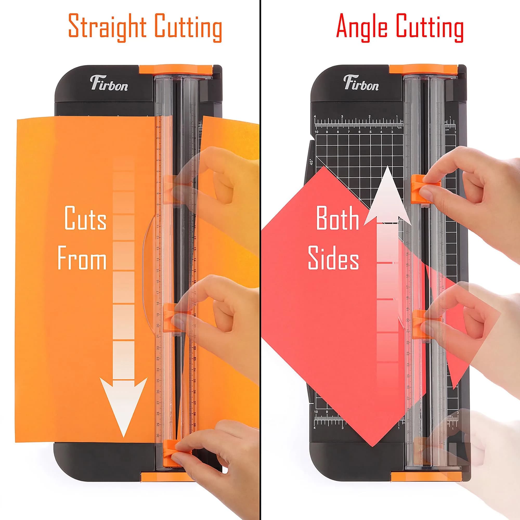 Firbon A4 Paper Cutter with Black Titanium Blade - Precision Trimmer for Craft Paper, Coupons, Labels & Cardstock (12 Inch) - view 5