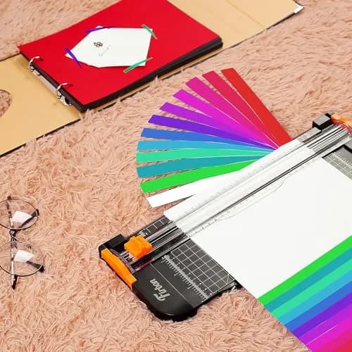 Firbon A4 Paper Cutter 12 Inch Black | Cuts 10 Sheets, Accurate Measurement, Safe Blade thumbnail 8