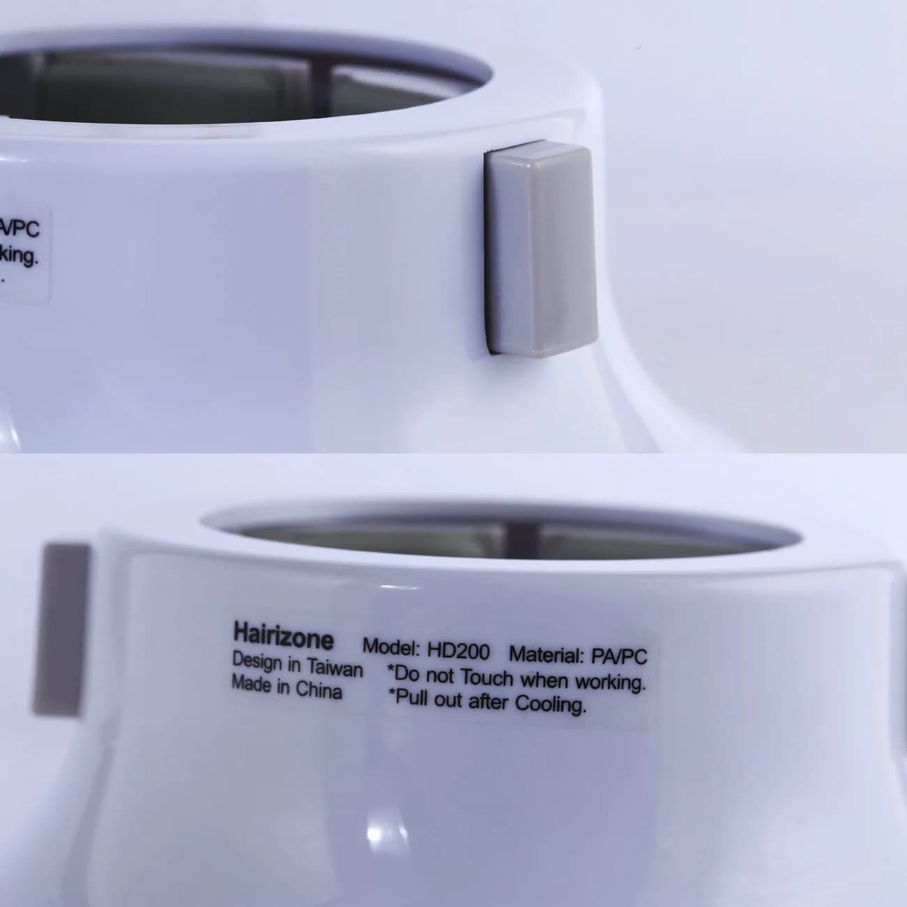 Hairizone Universal Hair Diffuser White | Fits 1.7-2.6 Inch Nozzles for Curly Hair - view 7