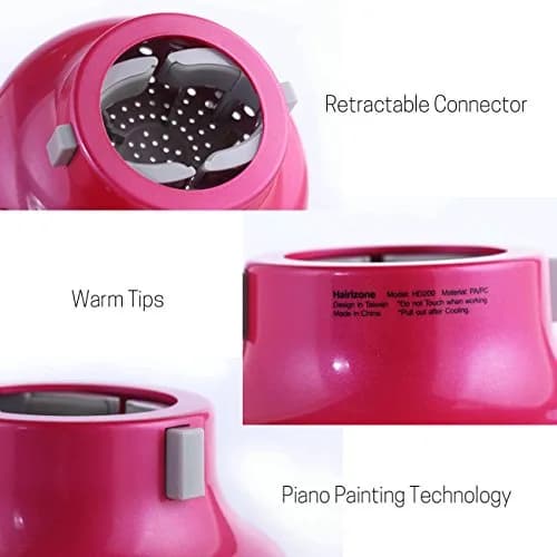 Hairizone Universal Hair Diffuser Attachment for Curly Hair, Roseo, 15.6cm (6 Inch) Diameter thumbnail 8