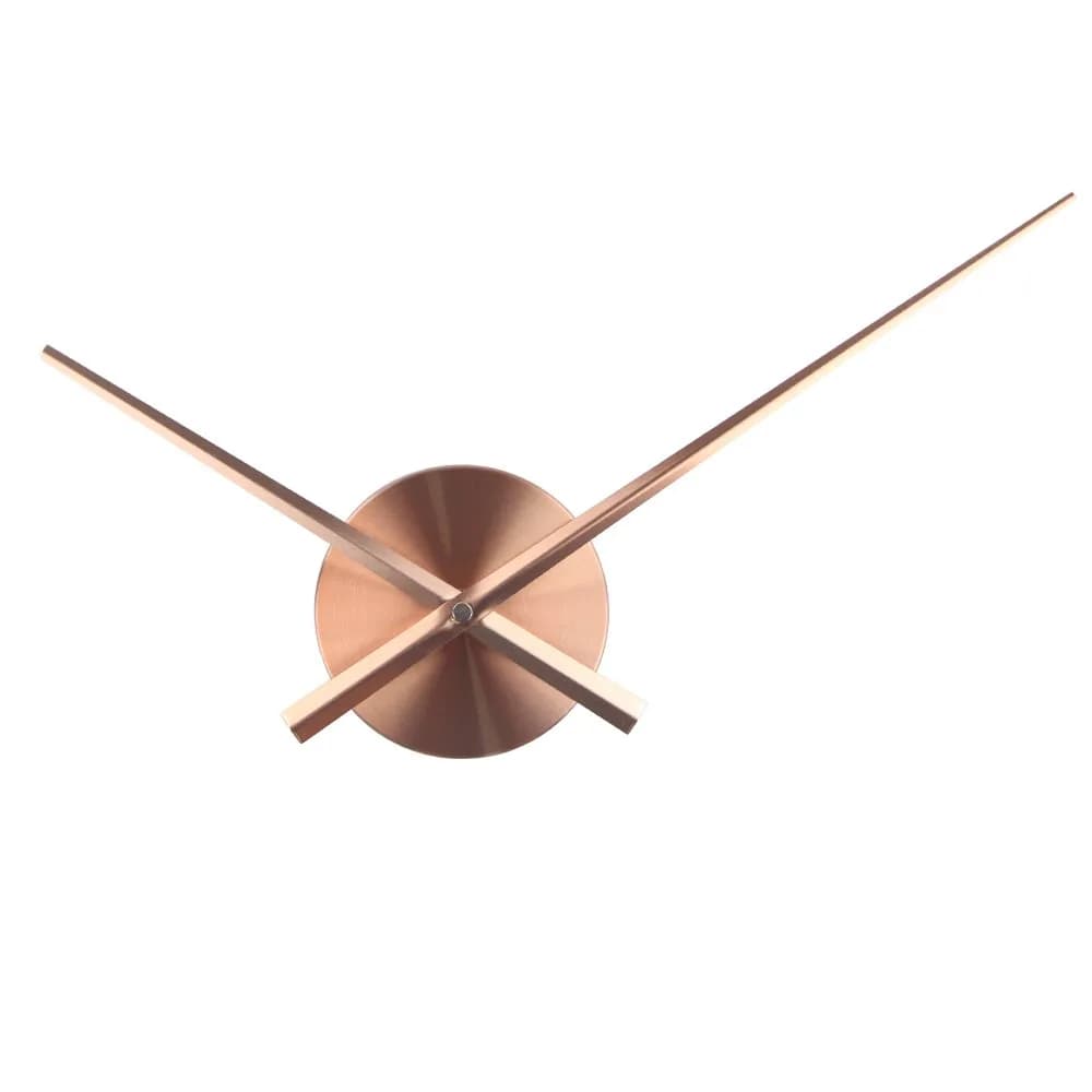 Timelike Gold 3D Clock Hands for Wall Clocks 23.5cm x 31.5cm | DIY Art Decor Quartz Mechanism — Copper