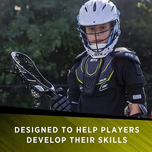STX Stallion 200 A/M Boys Complete Lacrosse Stick, Black | 0.36 kg (0.8 lb) thumbnail 5
