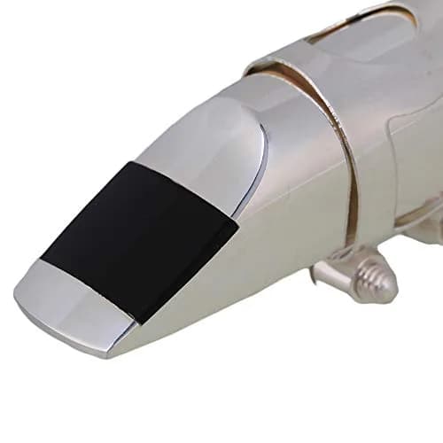 Yibuy Silver Brass #6 E-flat Alto Saxophone Mouthpiece with Cap Ligature | Balanced Tone for Professionals & Beginners thumbnail 5