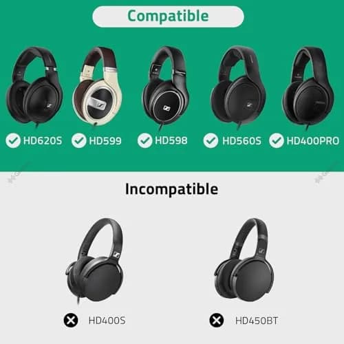 GEEKRIA Audio Cable for Sennheiser HD 620S/599/598/560S Headphones, 3.5mm to 2.5mm Stereo Cord, 1.7m (5.6ft) thumbnail 5