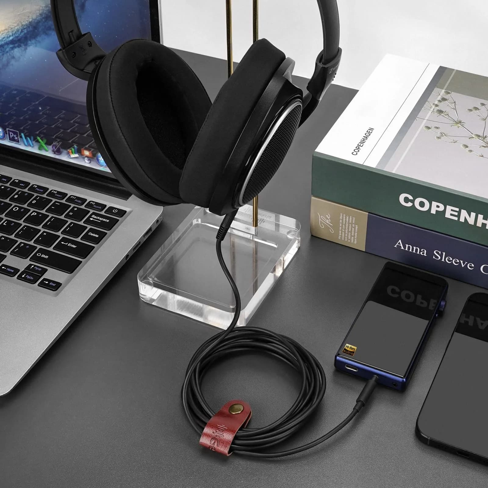GEEKRIA Audio Cable for Sennheiser HD 620S/599/598/560S Headphones, 3.5mm to 2.5mm Stereo Cord, 1.7m (5.6ft) - view 6