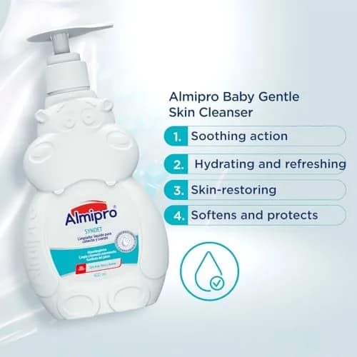 almipro Syndet Baby Hair and Body Wash with Oatmeal and Aloe Vera 400ml (14 Fl Oz) | Gentle Soap-Free Cleanser for Sensitive Skin thumbnail 5