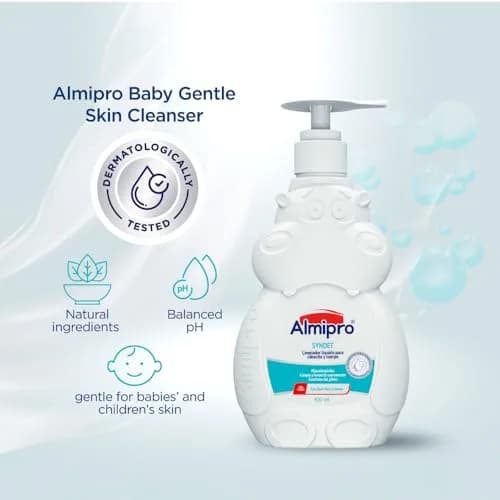 almipro Syndet Baby Hair and Body Wash with Oatmeal and Aloe Vera 400ml (14 Fl Oz) | Gentle Soap-Free Cleanser for Sensitive Skin thumbnail 7