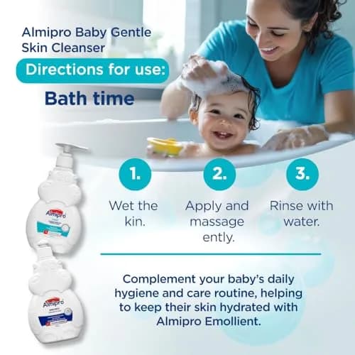 almipro Syndet Baby Hair and Body Wash with Oatmeal and Aloe Vera 400ml (14 Fl Oz) | Gentle Soap-Free Cleanser for Sensitive Skin thumbnail 8