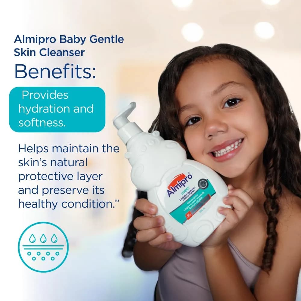 almipro Syndet Baby Hair and Body Wash with Oatmeal and Aloe Vera 400ml (14 Fl Oz) | Gentle Soap-Free Cleanser for Sensitive Skin - view 4