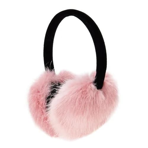ZLYC Women Girls Winter Faux Fur Earmuffs Pink | Adjustable & Soft for Cold Weather thumbnail 5