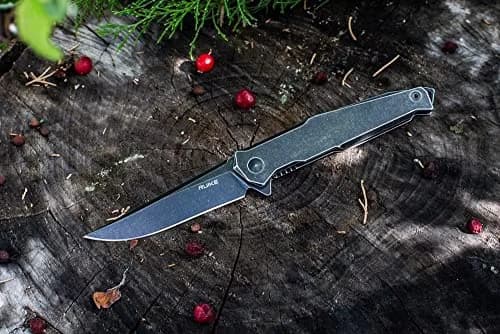 Ruike P108-SB Folding Knife 3.5" Drop Point Blade | Tactical Pocket Knife for Men & Women thumbnail 2