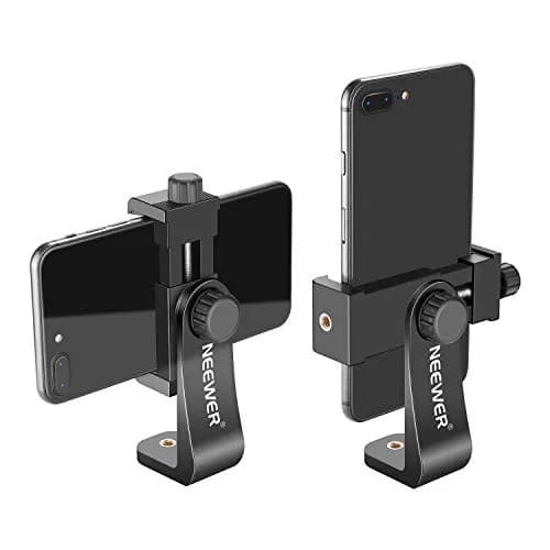 NEEWER Smartphone Holder Phone Tripod Mount Compatible with iPhone Android | 360° Rotation & Detachable Clip thumbnail 1