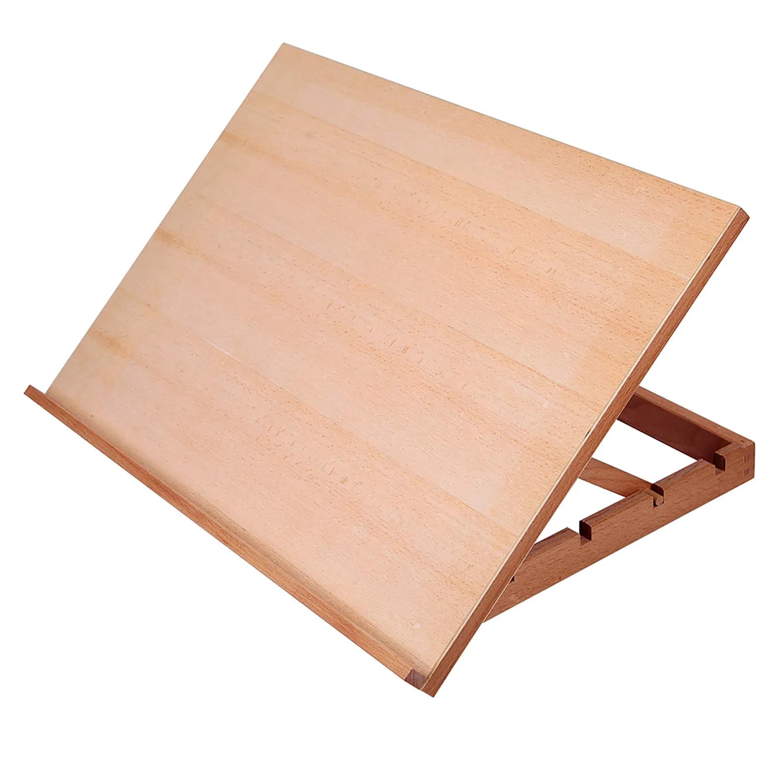 Falling in Art Large 5-Position Wood Drafting Table Easel Drawing &Sketching Board | Adjustable Angles for Artists (70-120 chars) — 23 2/9'' L x 16 1/2'' W