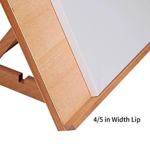 Falling in Art Large 5-Position Wood Drafting Table Easel Drawing &Sketching Board | Adjustable Angles for Artists (70-120 chars) thumbnail 4