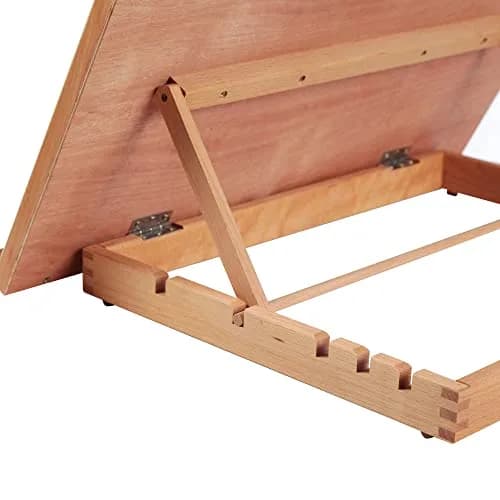 Falling in Art Large 5-Position Wood Drafting Table Easel Drawing &Sketching Board | Adjustable Angles for Artists (70-120 chars) thumbnail 7