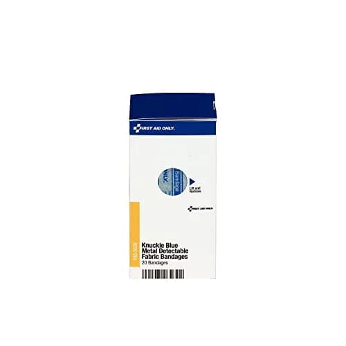 First Aid Only FAE-3030 SmartCompliance Refill Blue Metal Detectable Knuckle Bandages | Latex-Free, 20 Count thumbnail 3