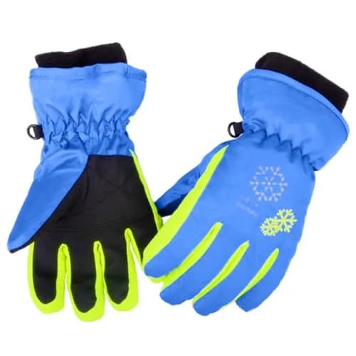 Azarxis Kids Winter Ski Gloves Waterproof Snow Glove for Snowboarding, Sledding (9-12 Years Old, Blue) | Warm, Waterproof & Durable thumbnail 1
