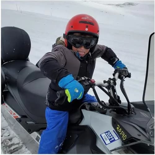 Azarxis Kids Winter Ski Gloves Waterproof Snow Glove for Snowboarding, Sledding (9-12 Years Old, Blue) | Warm, Waterproof & Durable thumbnail 5
