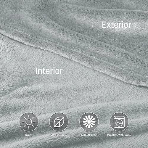 Catalonia Wearable Blanket with Sleeves & Foot Pocket for Adults | Cozy Micro Fleece, Oversize 75" x 53" thumbnail 6
