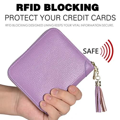 Easyoulife Womens Genuine Leather RFID Blocking Card Holder Wallet | 40 Card Slots thumbnail 4
