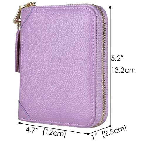 Easyoulife Womens Genuine Leather RFID Blocking Card Holder Wallet | 40 Card Slots thumbnail 5