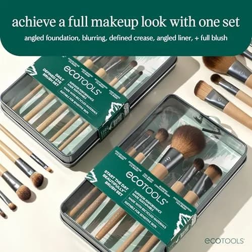 EcoTools 6 Piece Start the Day Beautifully Makeup Brush Set | Vegan & Cruelty-Free with Bamboo Handles thumbnail 3