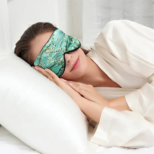 ALASKA BEAR Mulberry Silk Sleep Mask, Van Gogh - The Tree of Life | 100% Pure Silk, Hypoallergenic, Adjustable Strap thumbnail 5