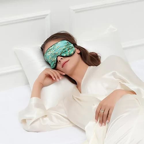 ALASKA BEAR Mulberry Silk Sleep Mask, Van Gogh - The Tree of Life | 100% Pure Silk, Hypoallergenic, Adjustable Strap thumbnail 6